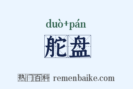 舵盘是什么意思的图片
